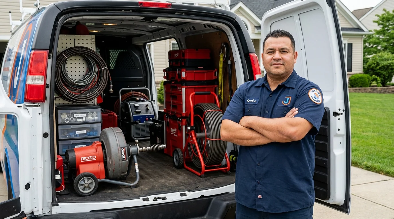 Professional drain cleaning equipment and Johns Plumbing LLC plumber in Grand Junction